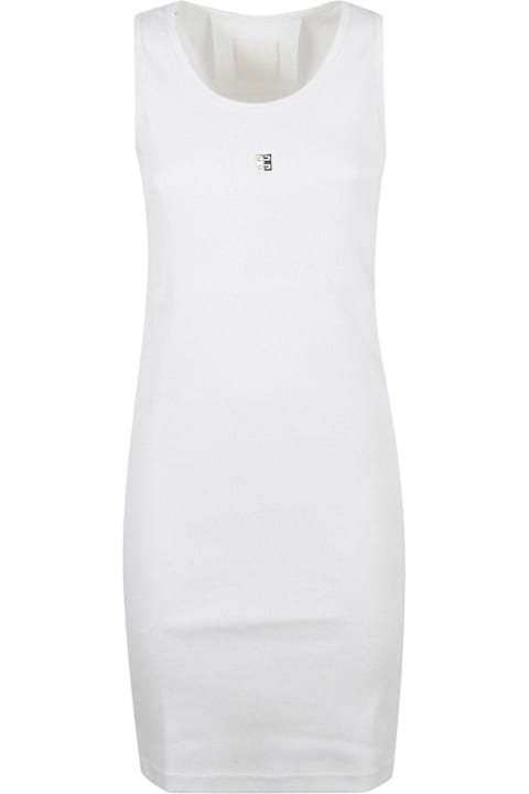 Givenchy فساتين لـ السيدات Givenchy 4g Plaque Ribbed-knit Tank Dress