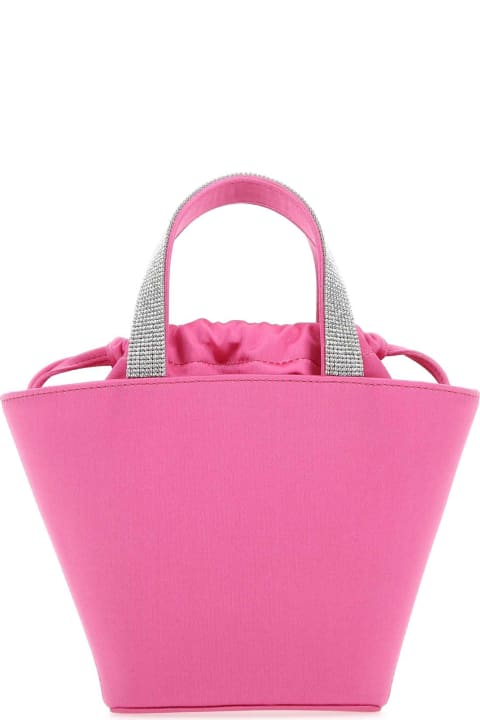 Homeware Amina Muaddi Fuchsia Satin Rih Handbag