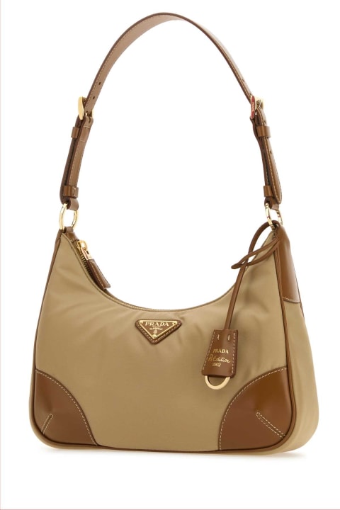 Prada Bags for Women Prada Camel Re-nylon Re-edition 2002 Shoulder Bag