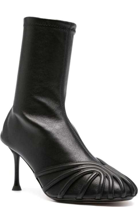 Alevì Shoes for Women Alevì Black Calf Leather Ankle Boots