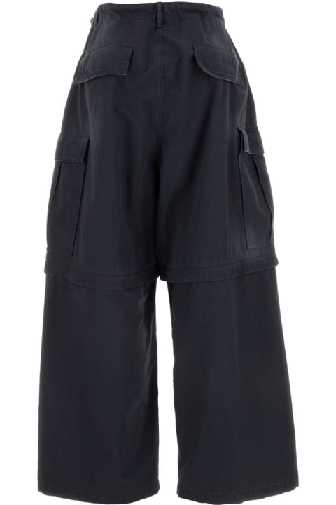 Balenciaga Pants for Men Balenciaga Charcoal Cotton Cargo Pant