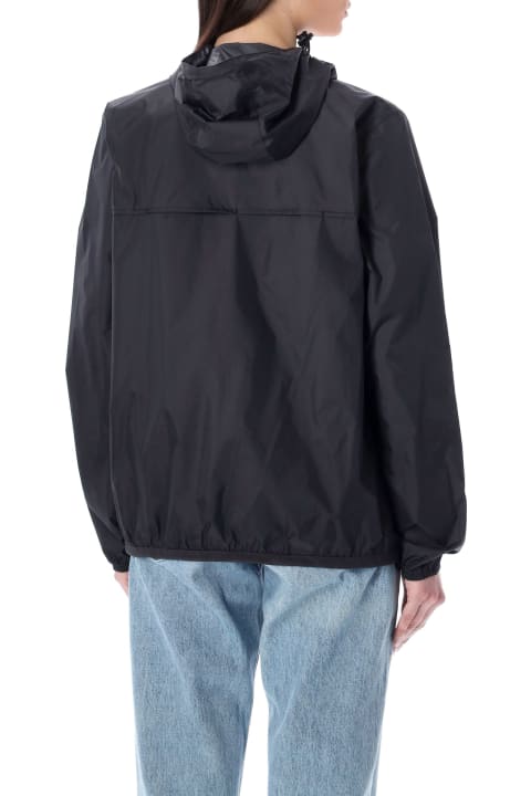 Coats & Jackets for Women Comme des Garçons Play Bicolor Waterproof Zip Jacket With Hood