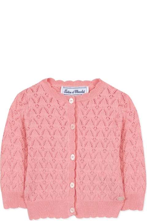 Topwear for Baby Girls Tartine et Chocolat Tartine Et Chocolat Sweaters Pink