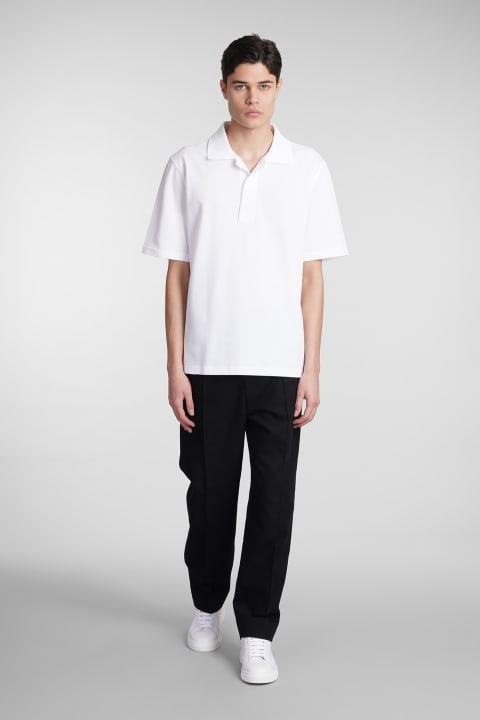 Topwear for Men Lanvin Polo In White Cotton