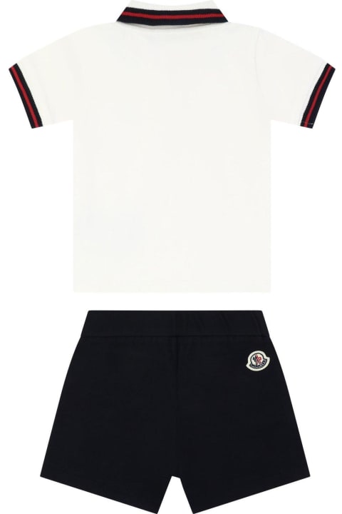 Moncler Bodysuits & Sets for Baby Boys Moncler Polo Shirt Set