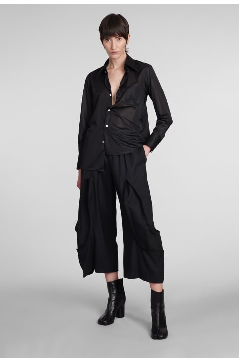 Topwear for Women Comme des Garçons Shirt In Black Polyester
