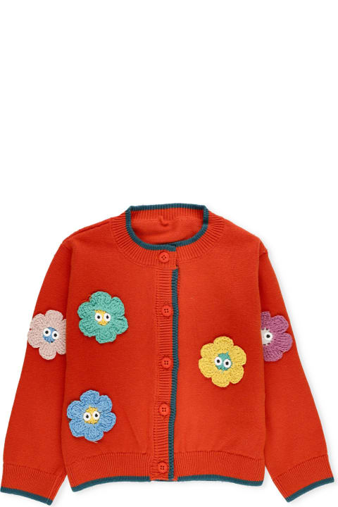 Topwear for Baby Girls Stella McCartney Kids Cardigan With Embroideries