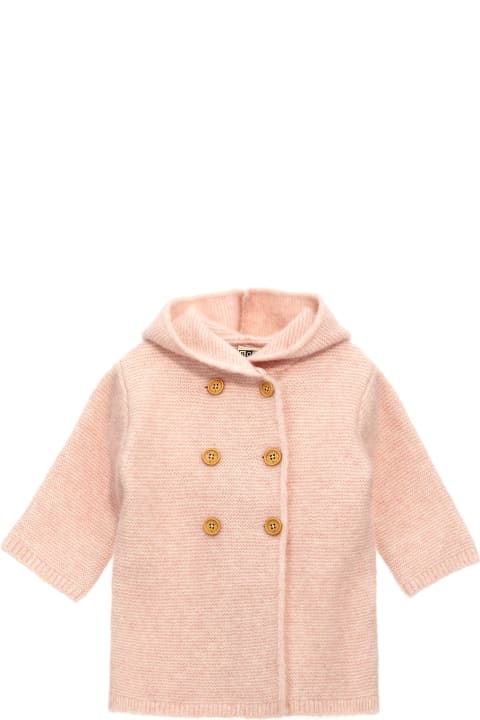Topwear for Baby Girls Bonton Double-breasted Hooded Coat