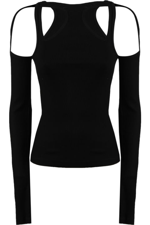 Long Sleeve Cut Out Top