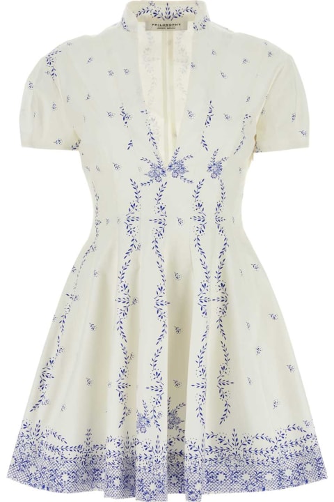 Philosophy di Lorenzo Serafini for Women Philosophy di Lorenzo Serafini Printed Cotton Mini Dress