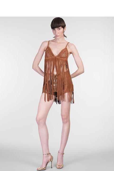 retrofete for Women retrofete Agda Shorts In Leather Color Leather
