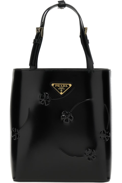 Prada Totes for Women Prada 'flower' Mini Shopping Bag