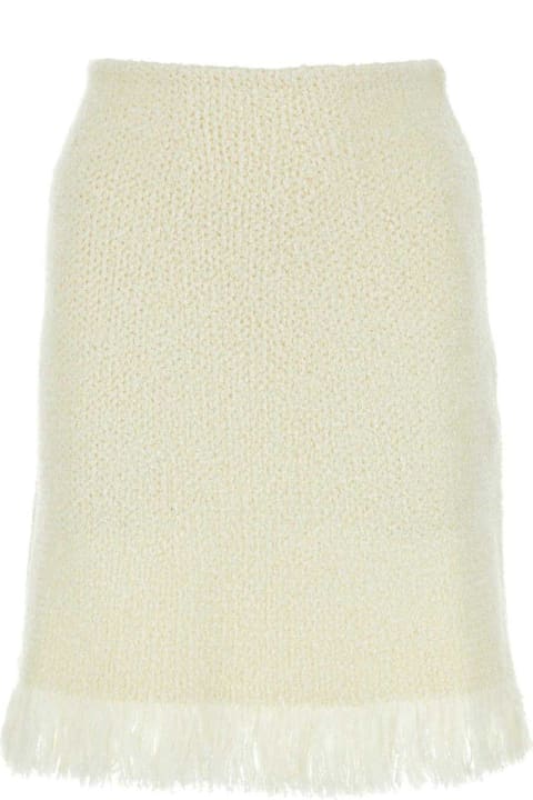 Chloé Skirts for Women Chloé Knitted Fringed Mini Skirt