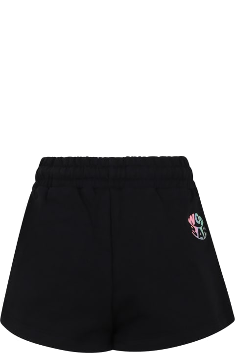 Bottoms for Boys Barrow Black Shorts For Girl With Smiley Faces
