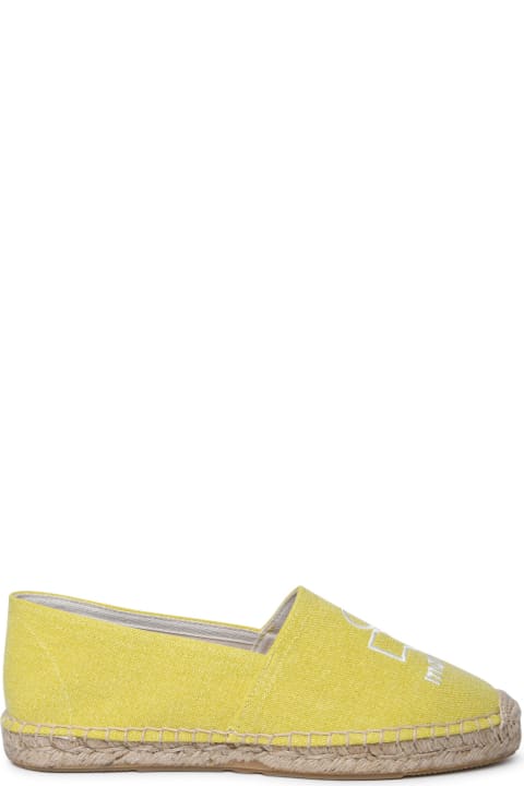 Flat Shoes for Women Marant Étoile 'canae' Yellow Cotton Espadrilles