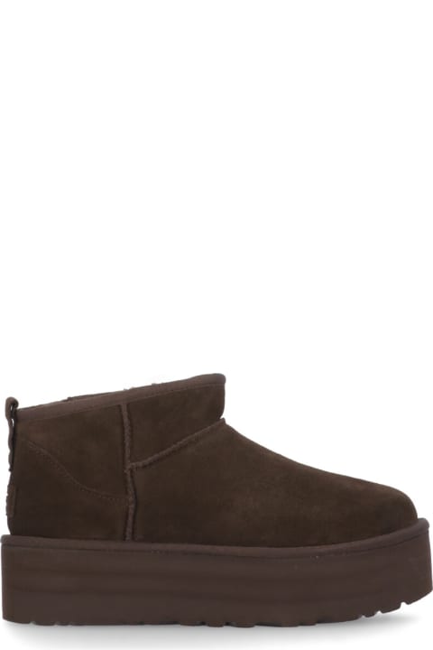 Wedges for Women UGG Classic Ultra Mini Platform Ankle Boots