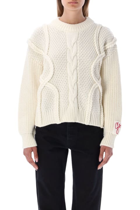 Braided Motif Sweater