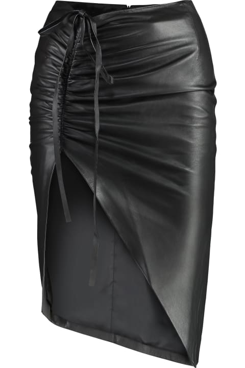 ANDREĀDAMO for Women ANDREĀDAMO Leather Skirt