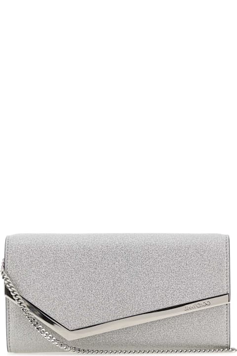 Jimmy Choo for Women Jimmy Choo Embellished Leather Emmie Clutch