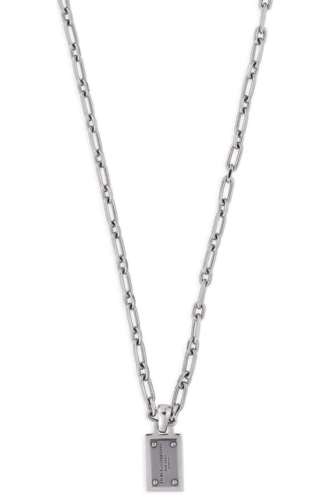 Jewelry for Men Dolce & Gabbana Logo Charm Necklace