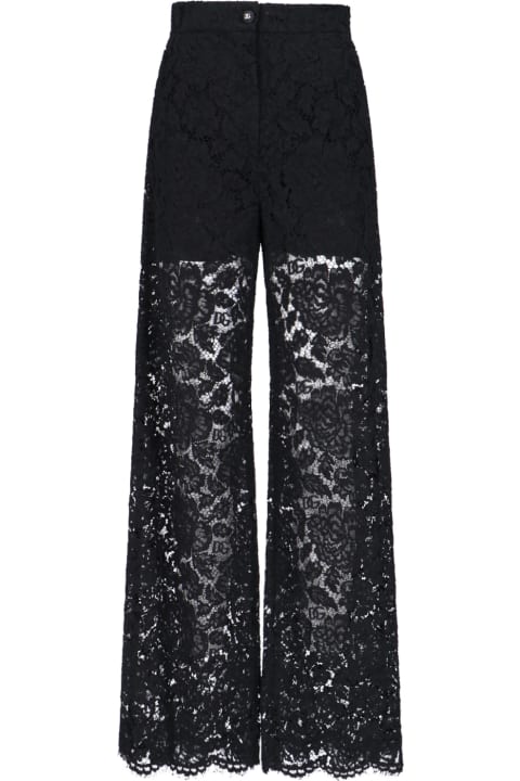 Dolce & Gabbana Clothing for Women Dolce & Gabbana Flare Lace Pants