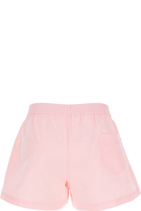 Des Phemmes Clothing for Women Des Phemmes Pink Shorts With Elastic Waist With Logo Patch In Cotton Woman