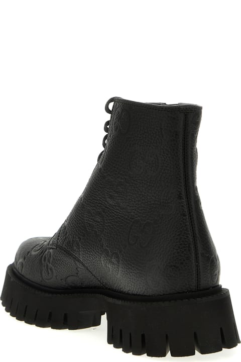 Boots for Men Gucci 'gg' Ankle Boots