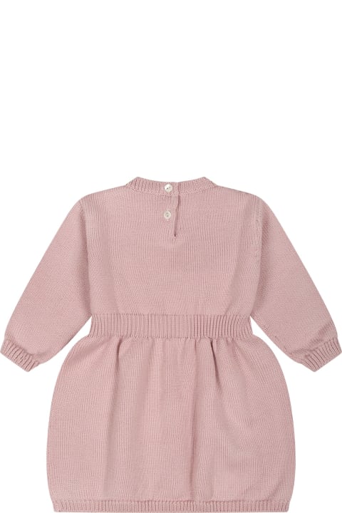Fendi Bodysuits & Sets for Baby Boys Fendi Pink Dress For Baby Girl With Logo