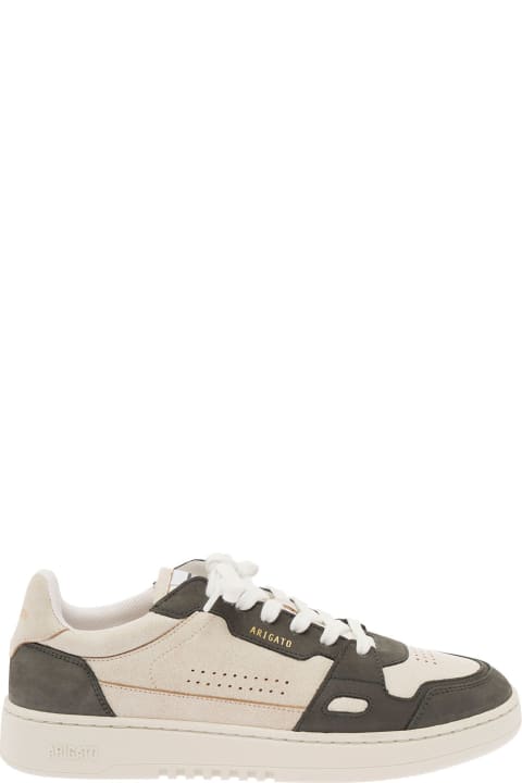 Sneakers for Men Axel Arigato 'dice Lo' Green And White Two-tone Sneakers In Calf Leather Man