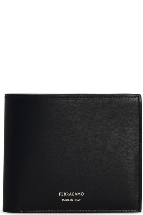 Ferragamo for Men Ferragamo 'florence' Black Leather Wallet