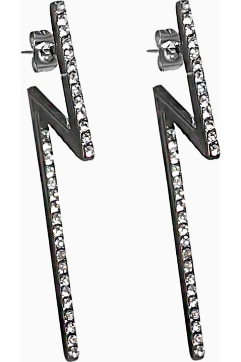Federica Tosi Earrings for Women Federica Tosi Flash Earrings Black Diamond