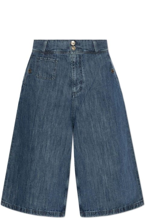Etro Pants for Men Etro Wide-leg Denim Shorts