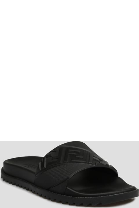 Fendi Sale for Men Fendi Rubber Slides Sandal
