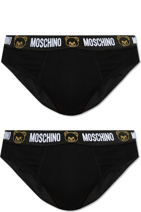 Underwear for Men Moschino Two-pack Briefs