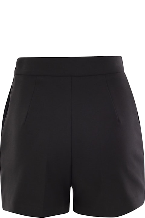 Pants & Shorts for Women Elisabetta Franchi Pantaloncini In Crêpe Stretch Con Morsetto