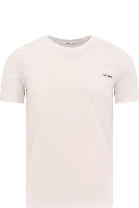 Kiton Topwear for Men Kiton Cotton T-shirt With Embroidered Logo