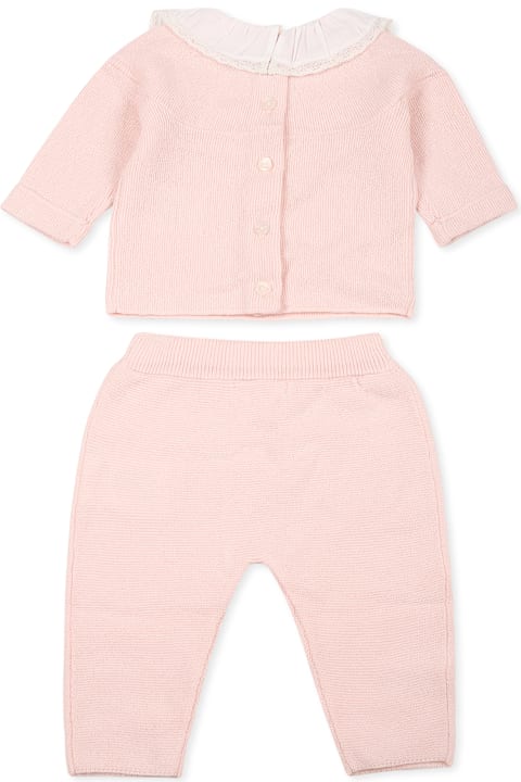 Tartine et Chocolat for Kids Tartine et Chocolat Pink Birth Suit For Baby Girl With Logo