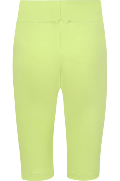 خصم على بنات MSGM Green Shorts For Girl With Logo
