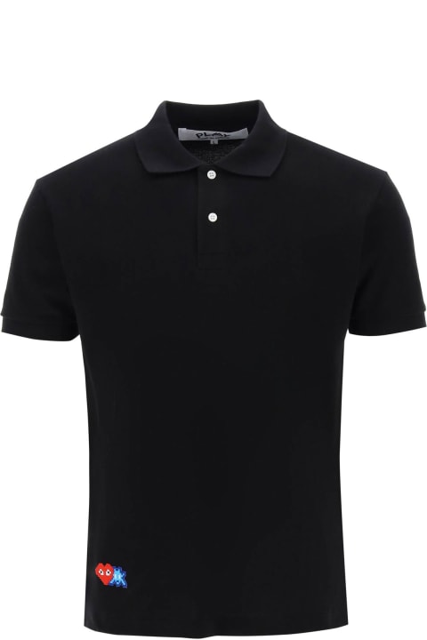 Fashion for Men Comme des Garçons Play Polo Shirt With Graphic Embroidery