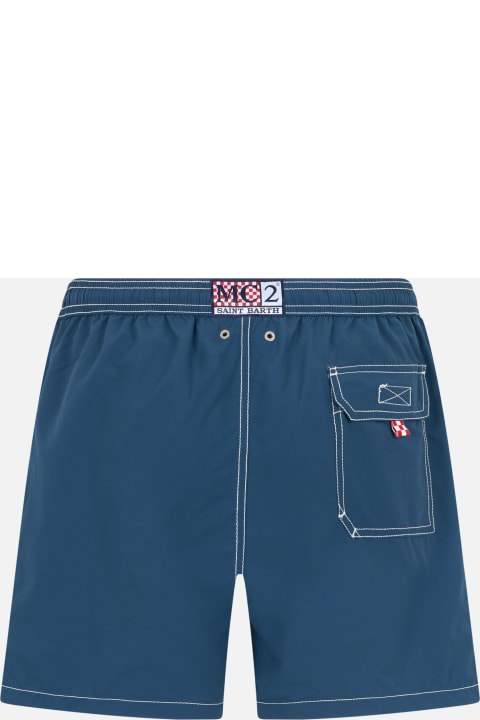 Homeware MC2 Saint Barth Navy Blue Classic Light Swim Shorts Patmos