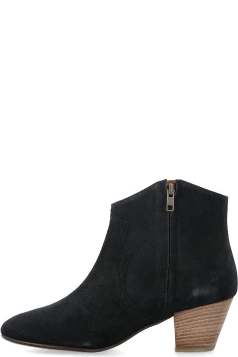 Boots for Women Isabel Marant Block Heel Ankle Boots