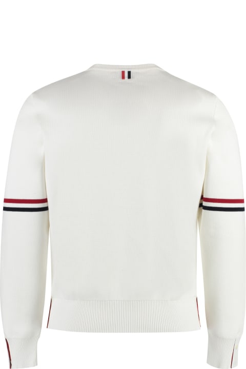 Sweaters for Men Thom Browne Long Sleeve Crew-neck Sweater