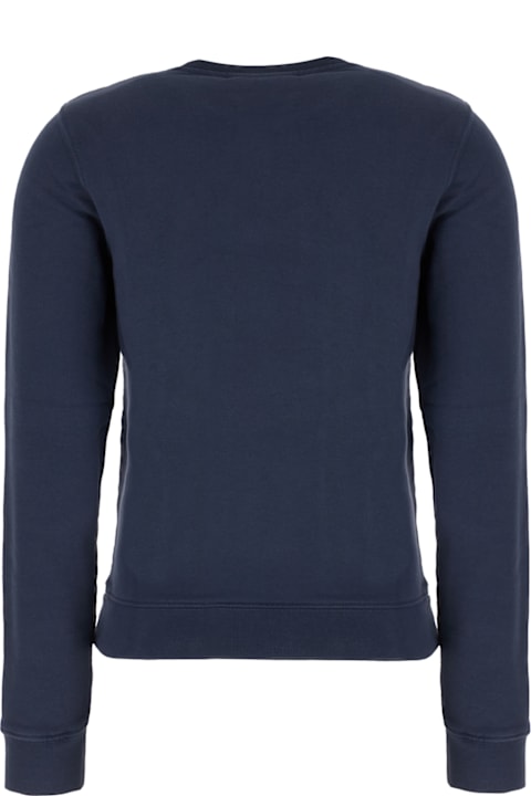 Maison Kitsuné Fleeces & Tracksuits for Women Maison Kitsuné Blue Cotton Sweatshirt