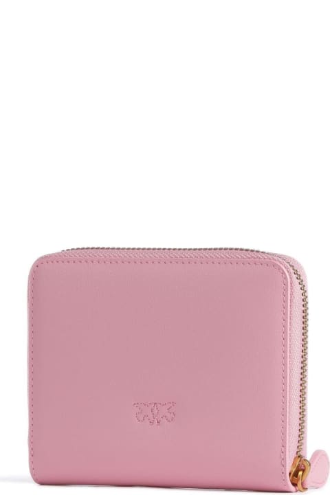 Pinko Wallets for Women Pinko Logo Plaque Zip Around Wallet