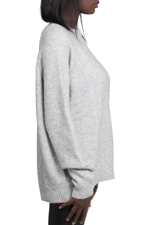 Isabel Benenato Light Grey Crewneck Sweater