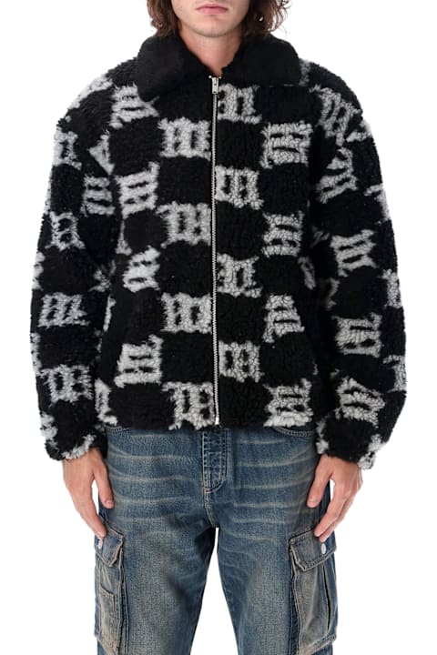 MISBHV for Men MISBHV Monogram Faux Shearling Jacket