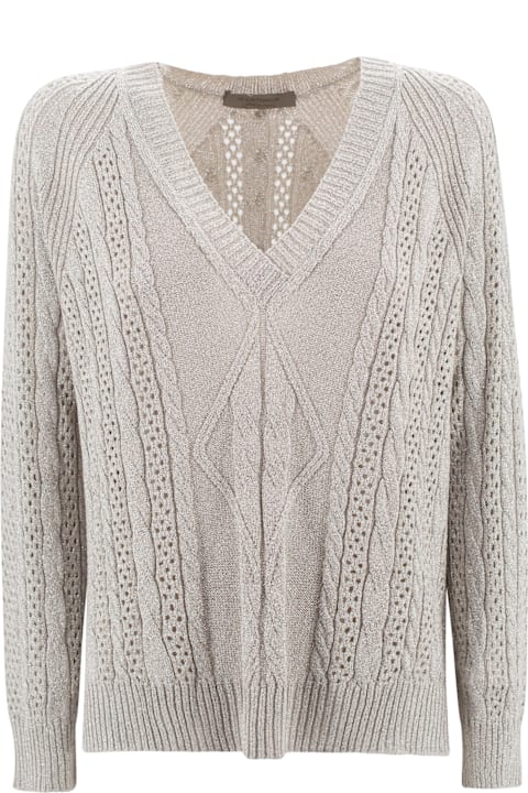 D.Exterior Clothing for Women D.Exterior Braided Viscose Sweater
