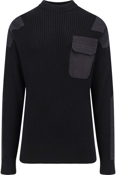 Fashion for Men Balenciaga Military Cotton Sweater