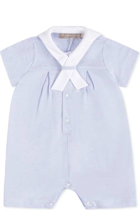 La stupenderia for Baby Boys La stupenderia Light Blue Romper For Baby Boy