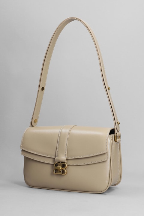 Balenciaga Shoulder Bags for Women Balenciaga Lady Flap Shoulder Bag In Taupe Leather